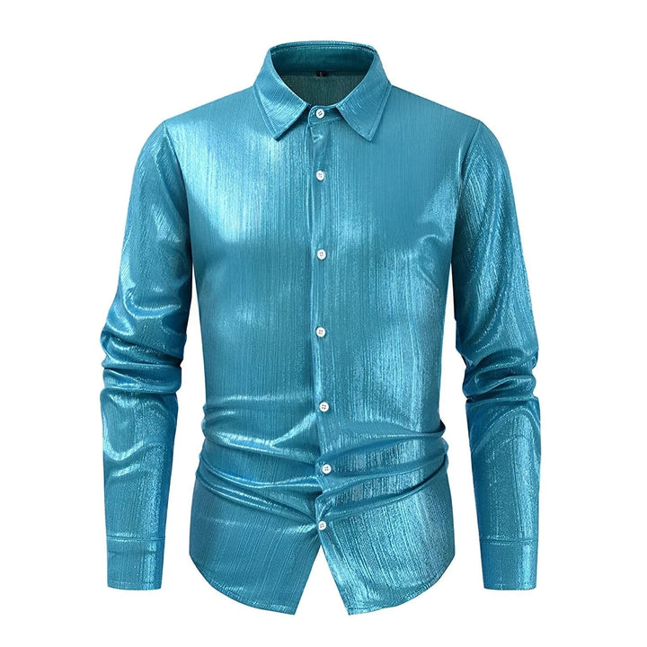 Vincente Silk Shirt Wynston Duke Blue S 