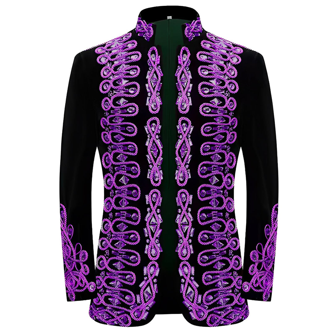 Westcott High-Collar Blazer Wynston Duke Purple 36R 