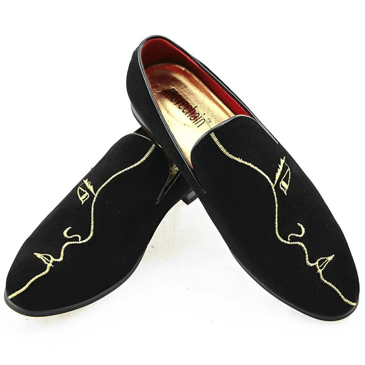 Whitaker Embroidered Loafers Wynston Duke 